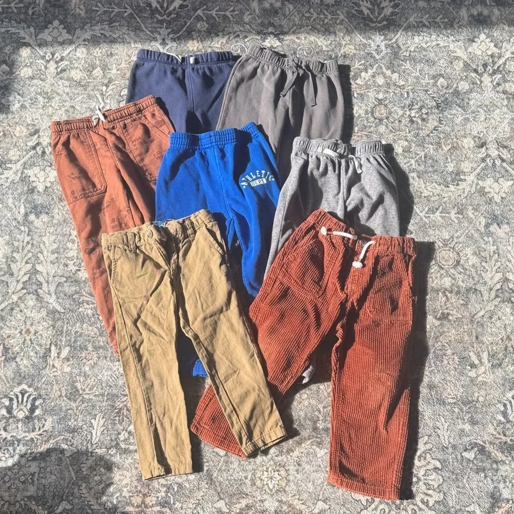 Bundle of 7 Toddler Boys Pants